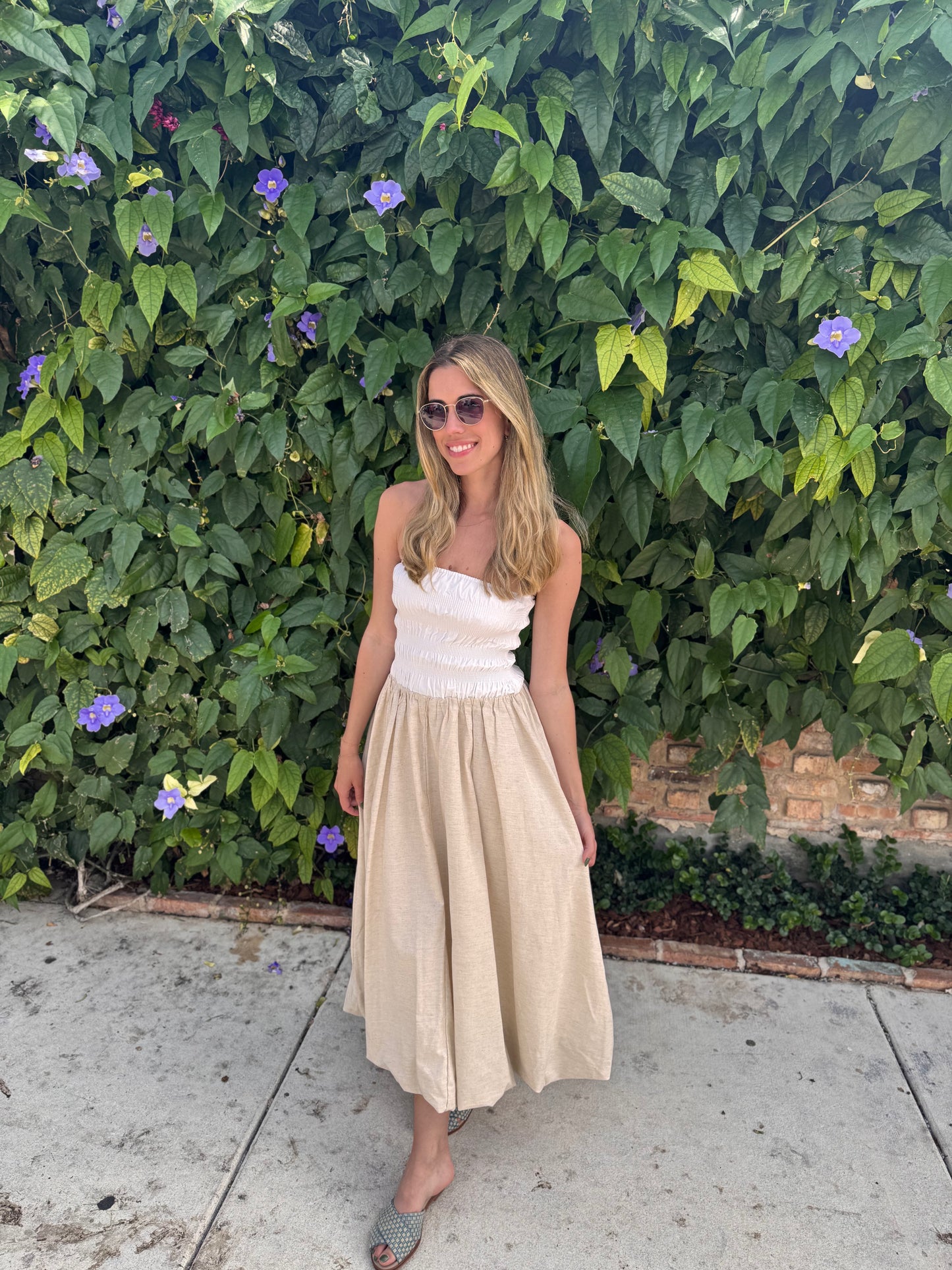 Newport Linen Maxi Dress