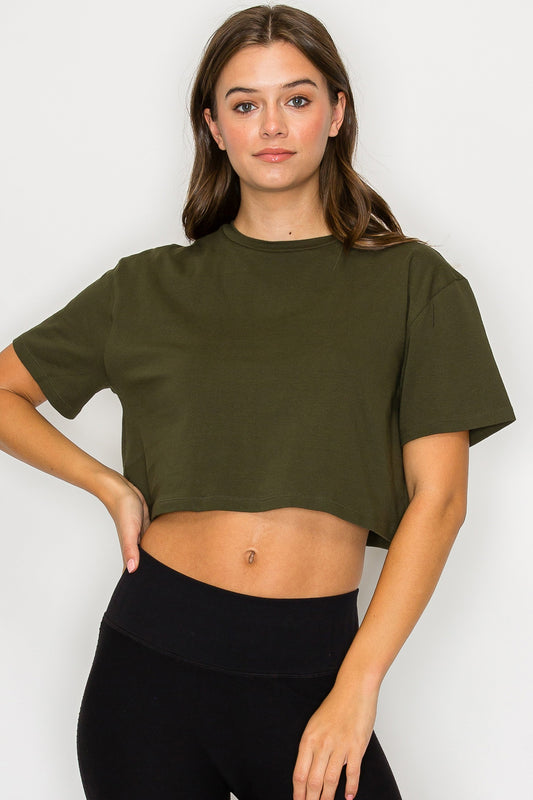 Cropped Oversized Boxy Tee