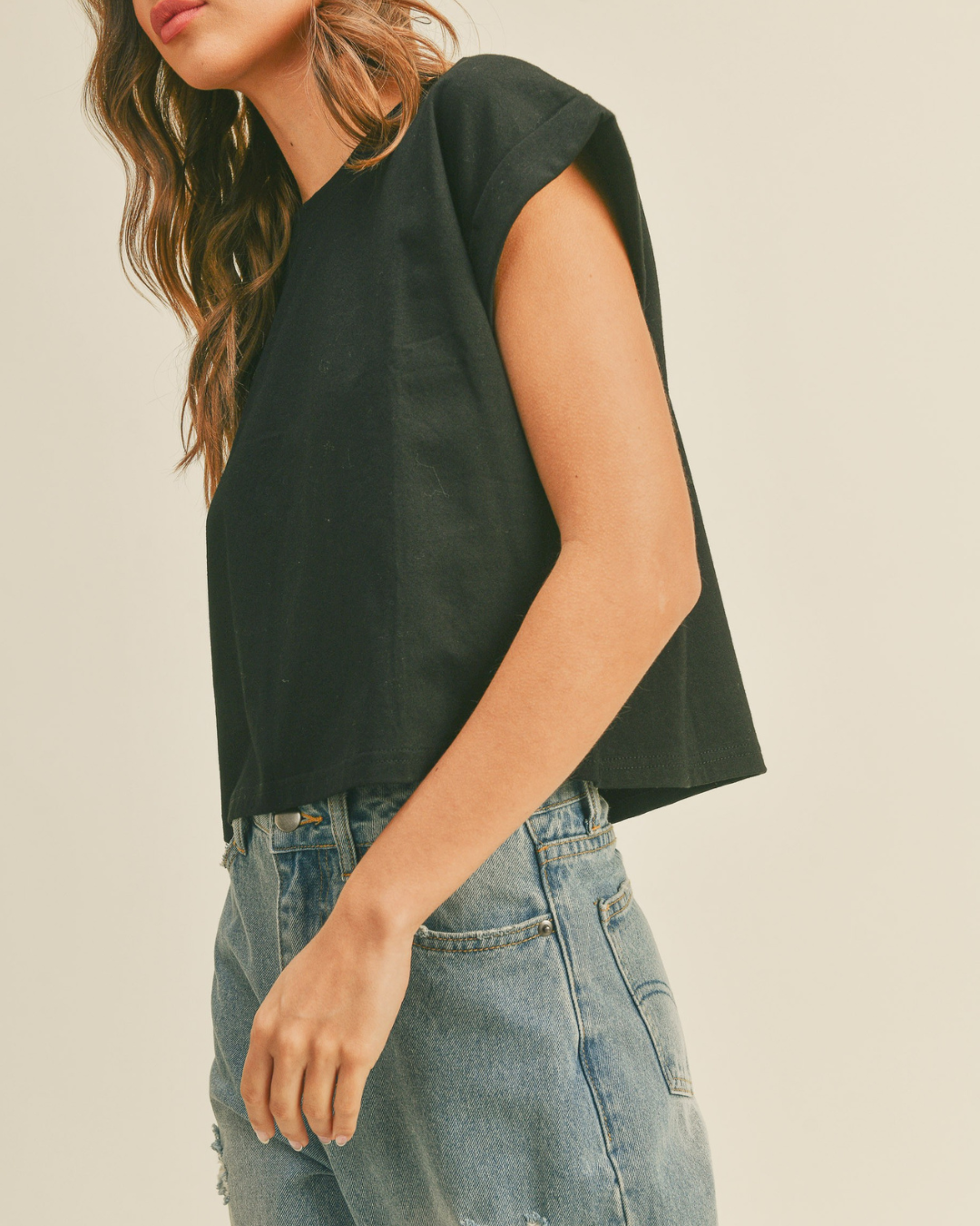 Cuffed Sleeve Top