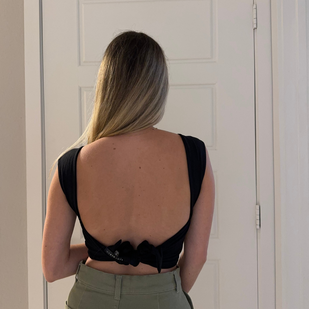 Open-back Crop Top