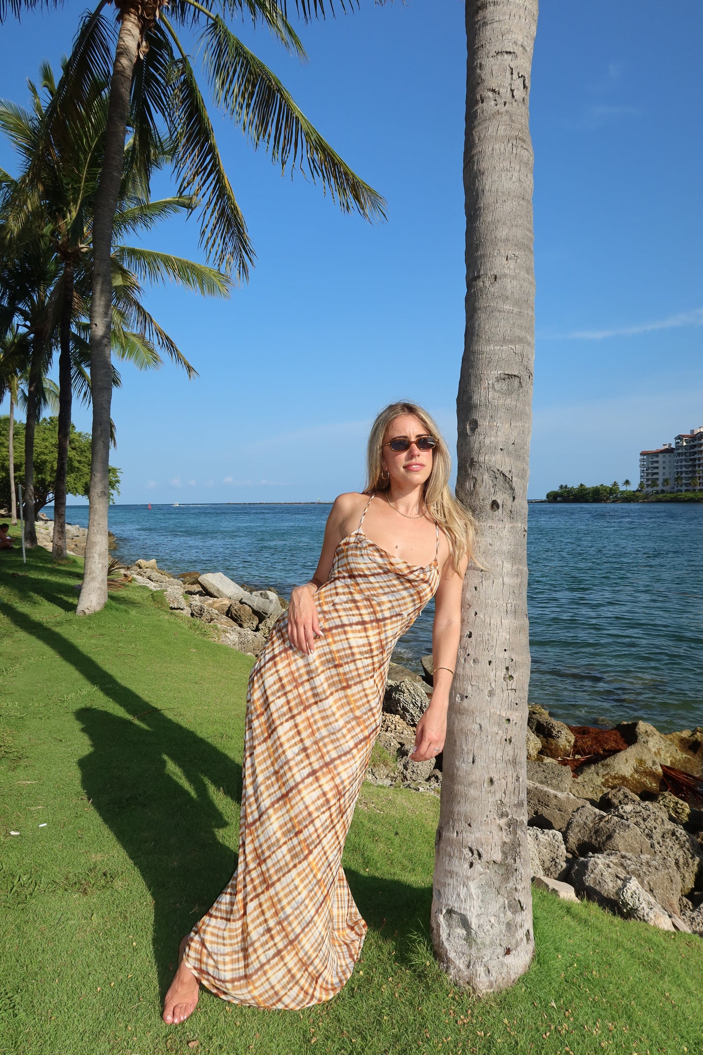 The Vinnie Plaid Maxi Dress
